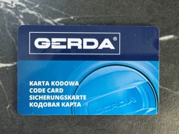 Karta kodowa niezbędna przy dorabianiu kluczy patentowych